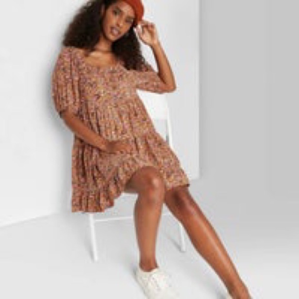 Wild Fable puff sleeve mini dress